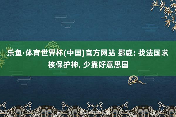 乐鱼·体育世界杯(中国)官方网站 挪威: 找法国求核保护神, 少靠好意思国