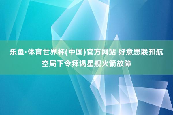 乐鱼·体育世界杯(中国)官方网站 好意思联邦航空局下令拜谒星舰火箭故障