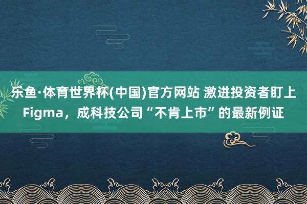 乐鱼·体育世界杯(中国)官方网站 激进投资者盯上Figma，成科技公司“不肯上市”的最新例证
