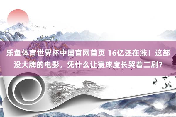 乐鱼体育世界杯中国官网首页 16亿还在涨！这部没大牌的电影，凭什么让寰球度长哭着二刷？