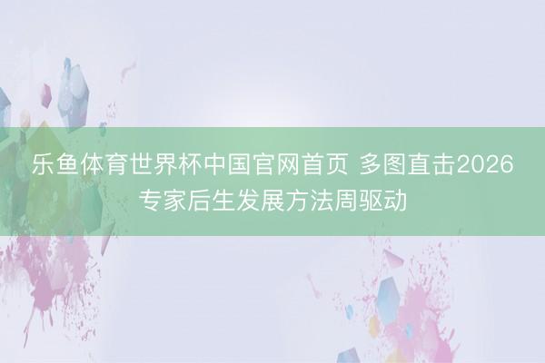 乐鱼体育世界杯中国官网首页 多图直击2026专家后生发展方法周驱动